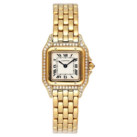 cartier gold bracelet watch